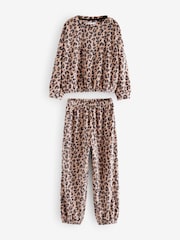 Neutral Cosy Fleece Pyjamas (3-16yrs) - Image 4 of 8