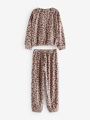 Neutral Cosy Fleece Pyjamas (3-16yrs) - Image 5 of 8
