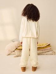 Cream/Blue Cosy Fleece Pyjamas (3-16yrs) - Image 2 of 9