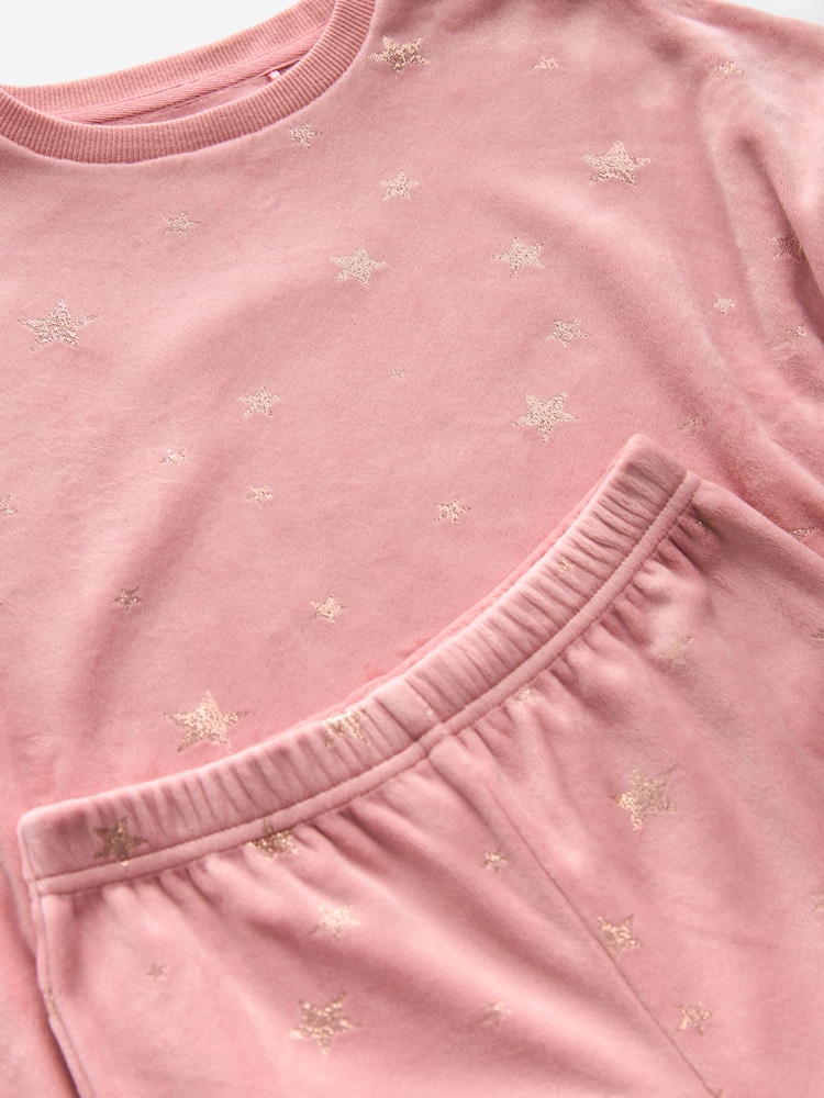 Pink/Metallic-Stern - Kuscheliger Fleece-Pyjama (9 Monate–16 Jahre) - Bild 6 von 6 Pink/Metallic-Stern - Kuscheliger Fleece-Pyjama (9 Monate–16 Jahre) - Bild 6 von 6
