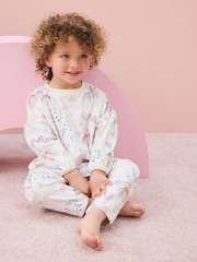 Cream Mouse Cosy Fleece Pyjamas (9mths-10yrs) - Image 2 of 8