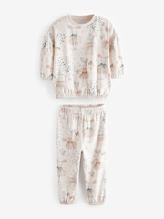 Cream Mouse Cosy Fleece Pyjamas (9mths-10yrs) - Image 6 of 8