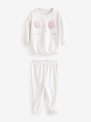 White Mouse Cosy Fleece Pyjamas (9mths-10yrs) - Image 5 of 9