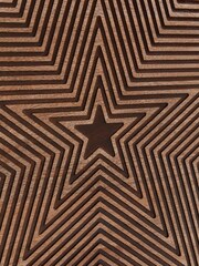 Rockett St George Mango Wood Starburst Wide TV Unit - Image 9 of 9
