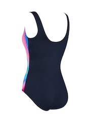 Zoggs Blue Scoopback Swimsuit with Fixed Foam Cups - Image 7 of 7