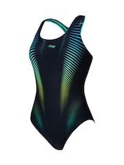 Zoggs Black Powerback Swimsuit with Shelf Bra Lining - Image 6 of 7