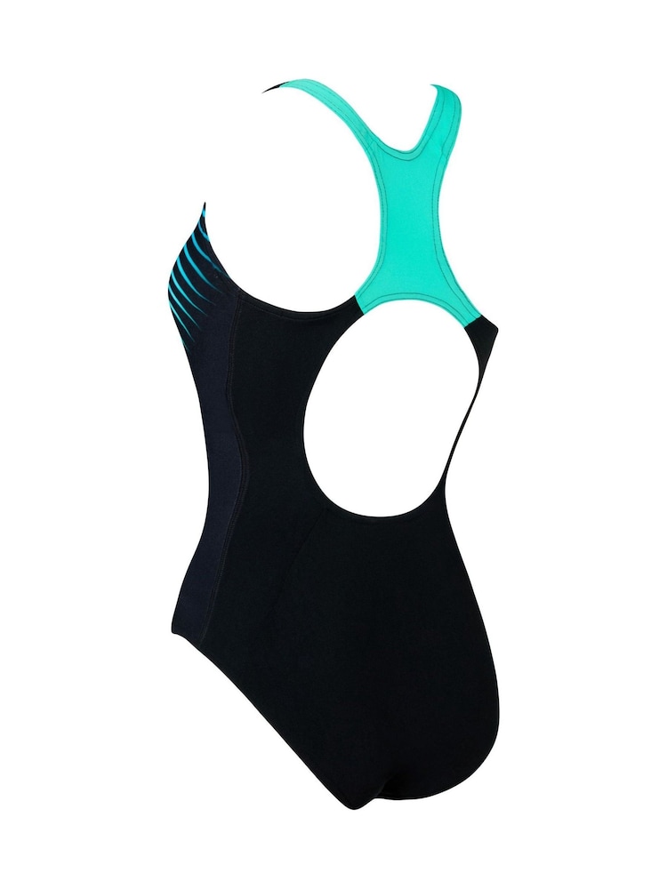 Zoggs Black Powerback Swimsuit with Shelf Bra Lining - Image 7 of 7 Zoggs Black Powerback Swimsuit with Shelf Bra Lining - Image 7 of 7