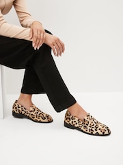 Leopard Forever Comfort® Leather Loafers - Image 1 of 7