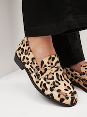 Leopard Forever Comfort® Leather Loafers - Image 2 of 7