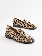 Leopard Forever Comfort® Leather Loafers - Image 3 of 7