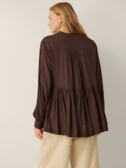 Monsoon Brown Sandy Relaxed Blouse - Image 2 of 5