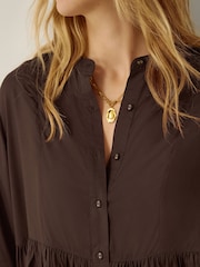 Monsoon Brown Sandy Relaxed Blouse - Image 5 of 5