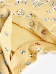 Ochre Yellow Baby Footed Sleepsuits 5 Pack (0-2yrs) - Image 15 of 16