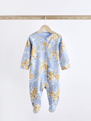 Ochre Yellow Baby Footed Sleepsuits 5 Pack (0-2yrs) - Image 6 of 16