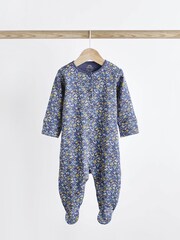 Ochre Yellow Baby Footed Sleepsuits 5 Pack (0-2yrs) - Image 9 of 16
