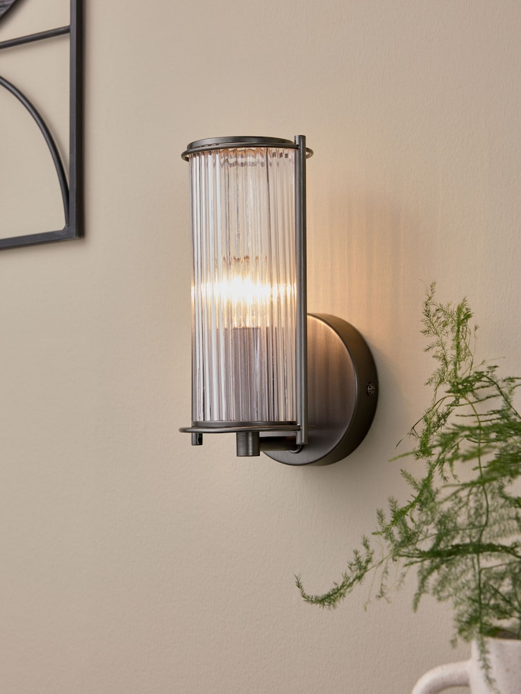 Pewter Grey Hertford Wall Light - Image 1 of 5 Pewter Grey Hertford Wall Light - Image 1 of 5