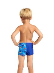 Zoggs Blue Hip Racer Kids Swim Shorts - Image 2 of 6