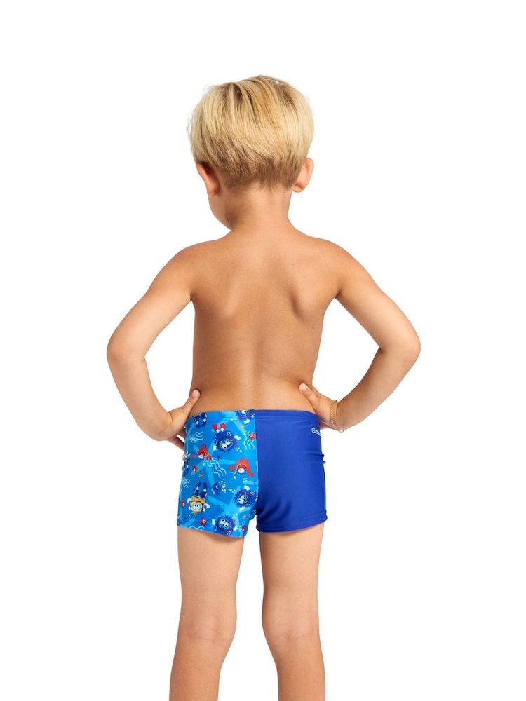 Zoggs Blue Hip Racer Kids Swim Shorts - Image 2 of 6 Zoggs Blue Hip Racer Kids Swim Shorts - Image 2 of 6