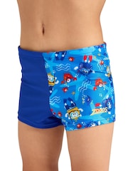 Zoggs Blue Hip Racer Kids Swim Shorts - Image 4 of 6