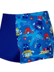Zoggs Blue Hip Racer Kids Swim Shorts - Image 5 of 6