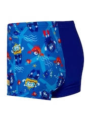 Zoggs Blue Hip Racer Kids Swim Shorts - Image 6 of 6