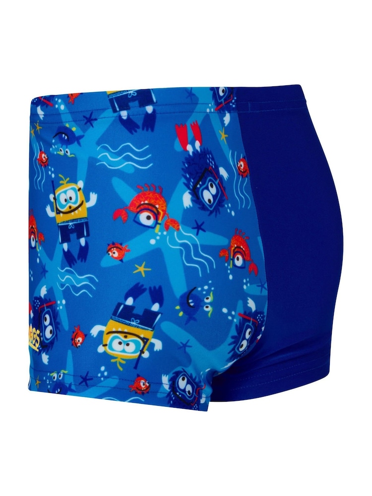 Zoggs Blue Hip Racer Kids Swim Shorts - Image 6 of 6 Zoggs Blue Hip Racer Kids Swim Shorts - Image 6 of 6