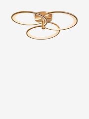 Brass Raya Fitting Flush Ceiling Light - Image 5 of 6