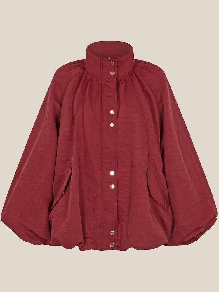 Monsoon Red Harley Funnel Neck Jacket - Image 1 of 6 Monsoon Red Harley Funnel Neck Jacket - Image 1 of 6