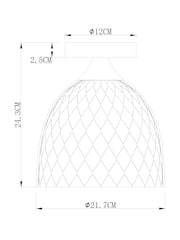 Gold Leia Flush Ceiling Fitting Ceiling Light - Image 4 of 5