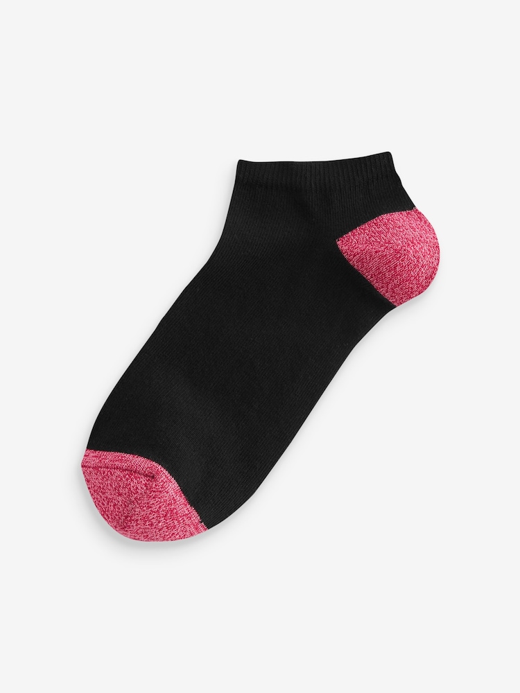 Black Trainer Socks 4 Pack - Image 2 of 5