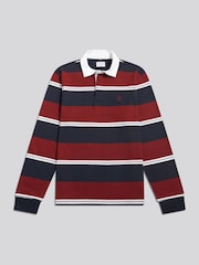 U.S. Polo Assn. Red Wide Stripe Rugby Shirt - Image 1 of 2