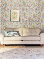Laura Ashley Yellow Megan Ochre A4 Wallpaper Sample - Image 1 of 2
