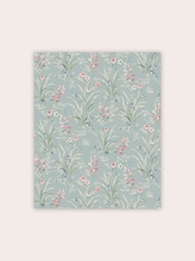 Laura Ashley Blue Mosedale Posy Dark Duck Egg Blue A4 Wallpaper Sample - Image 2 of 2