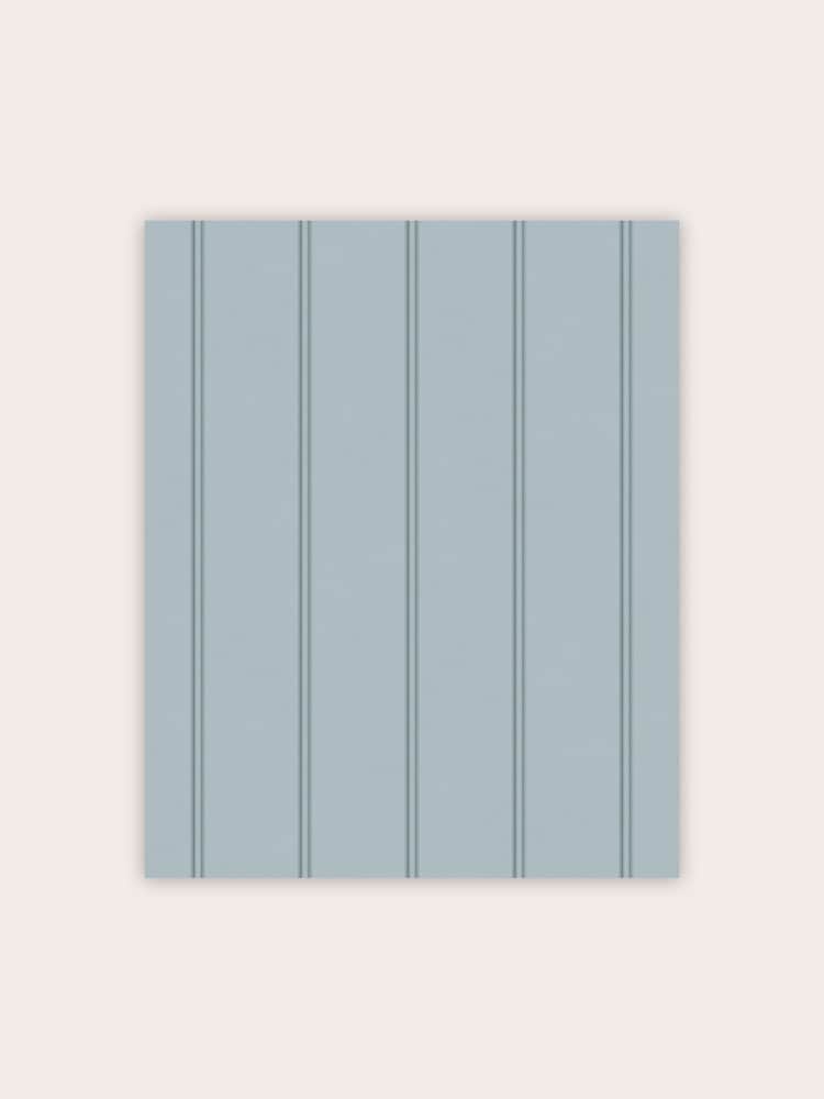 Laura Ashley Blue Chalford Wood Panelling Seaspray A4 Wallpaper Sample - Image 2 of 2