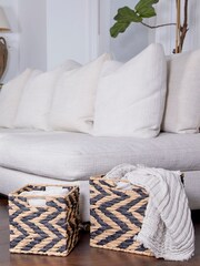 Style Sisters Black 2 Nested Paper Storage Baskets - Image 3 of 5