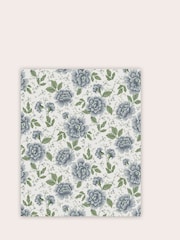 Laura Ashley Blue Pickworth Posy Pale Seaspray Blue A4 Wallpaper Sample - Image 2 of 2