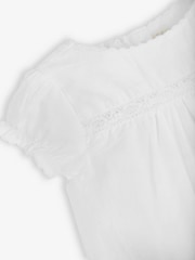 JoJo Maman Bébé White Mouse Embroidered Blouse - Image 2 of 3