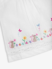 JoJo Maman Bébé White Mouse Embroidered Blouse - Image 3 of 3