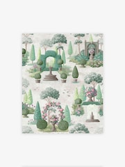 Laura Ashley Fern Green Naunton Folly A4 Wallpaper Sample - Image 1 of 1