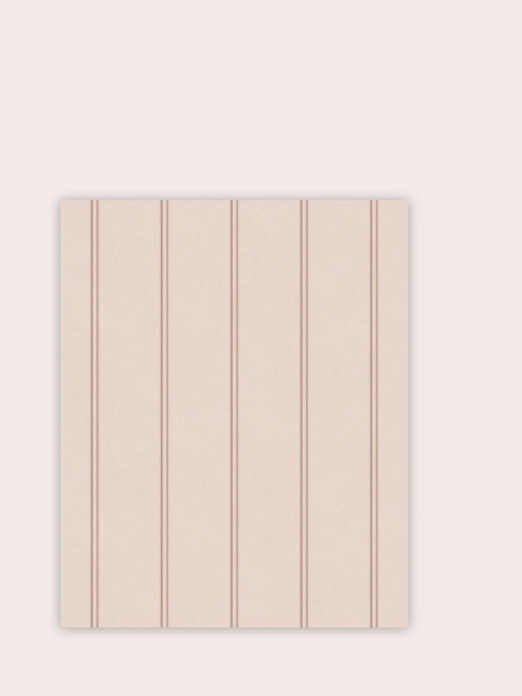 Laura Ashley Plaster Pink Chalford Wood Panelling A4 Wallpaper Sample - Image 2 of 2