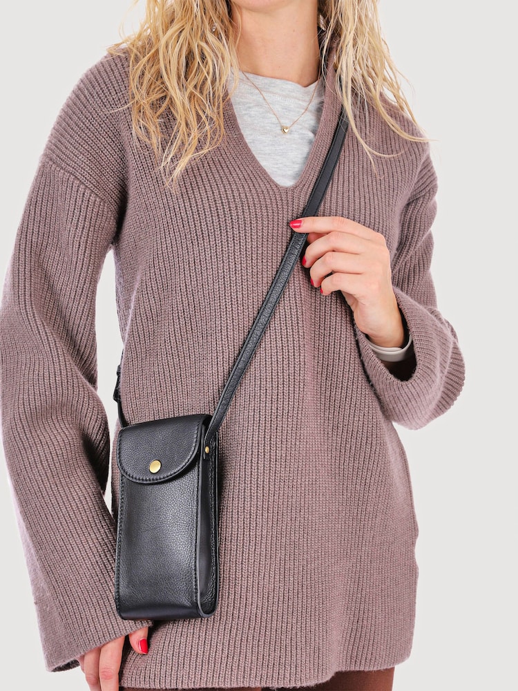 Jones Bootmaker Vix Leder-Handytasche - Bild 1 von 4 Jones Bootmaker Vix Leder-Handytasche - Bild 1 von 4