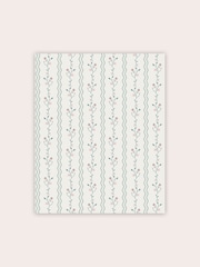 Laura Ashley Blue Blencow Stripe A4 Wallpaper Sample - Image 2 of 2