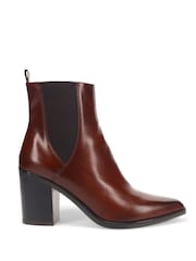Jones Bootmaker Brown Kalamata Heeled Ankle Boots - Image 1 of 4
