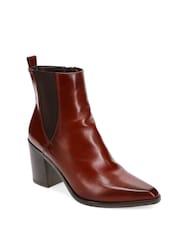 Jones Bootmaker Brown Kalamata Heeled Ankle Boots - Image 2 of 4