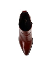 Jones Bootmaker Brown Kalamata Heeled Ankle Boots - Image 4 of 4