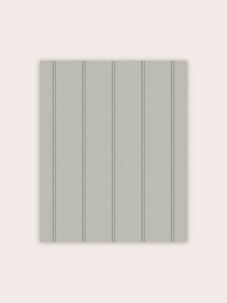 Laura Ashley Sage Green Chalford Wood Panelling A4 Wallpaper Sample - Image 2 of 2