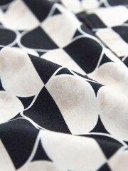 Black/White Printed Short Sleeve Shirt - Image 7 of 7