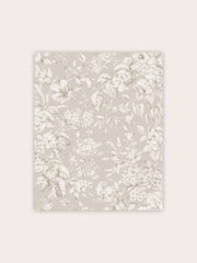 Laura Ashley Grey Heledd Blooms Dove Grey A4 Wallpaper Sample - Image 2 of 2
