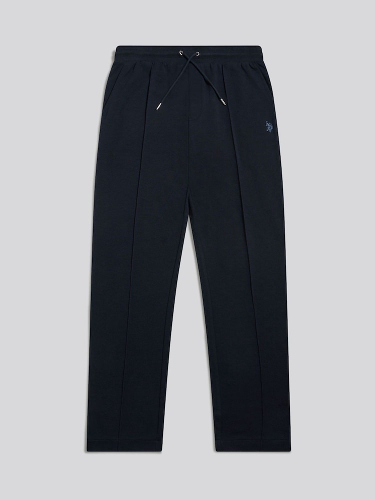 Zils - U.S. Polo Assn. Interlock Pintuck Joggers - Attēls 1 no 3