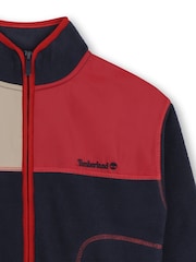 Timberland Blue Polar Fleece Cardigan - Image 3 of 3